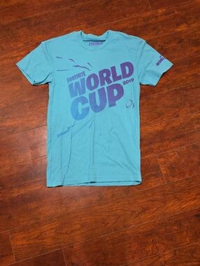 Fortnite World Cup 2019 Turquoise Graphic Tee